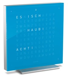 Фото-TOUCH Blue Candy інтер'єрний годинник QlockTwo